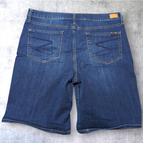 SEVEN7 Denim Jean Bermuda Sunset Shorts Women's Size 16 Summer - Picture 1 of 8